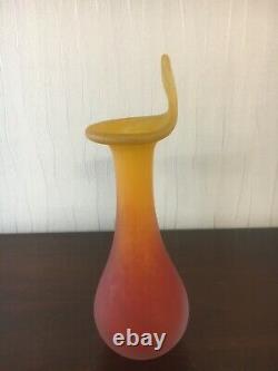 1 Glass Paste Vase / Art Glass from Toul