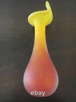 1 Glass Paste Vase / Art Glass from Toul