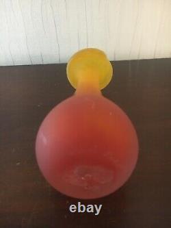 1 Glass Paste Vase / Art Glass from Toul