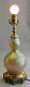16 Tall Yellow Iridized Loetz Pappilon Art Glass Lamp C. 1920 Antique Vase