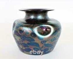 1900 Loetz DEK I/117 PN II-753 Ruby Iridescent Mistletoe Art Nouveau Glass Vase