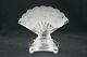 1900's Baccarat Fan Vase Clear Crystal Butterfly Deco Art Nouveau France Signed
