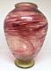 1920s Arculus & Co Art Deco Streaky Cranberry & Uranium Glass Vase Antique