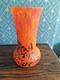 1930's Czech Splatter Glass Vase 25.5 Cm High Stunning