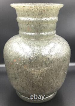 1930s art glass urn type vase Unusual Glass Lots Of Bubbles Maybe Slag Glass