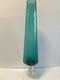 1960s Cristalleria Artistica Toscana Empoli Glass Vase 50cm Teal