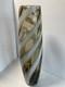 1960s Cristalleria Artistica Toscana Empoli Floor Glass Vase 50cm Candy? Stripe