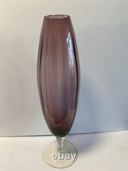1960s Empoli Pedestal Glass Vase