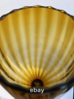 1960s Empoli Pedestal Glass Vase