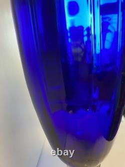 1960s Empoli Pedestal Glass Vase