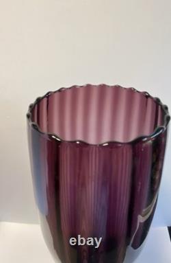 1960s Empoli Pedestal Glass Vase