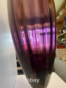 1960s Empoli Pedestal Glass Vase