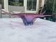 1970s Murano 52cm Centre Peice Art Glass Sculpture In Pink & Blue