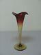 19th C. Mt. Washington Amberina American Art Glass Trumpet Or Lily Vase 8