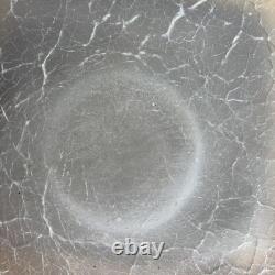 20th Century Heavy Art Glass Crackle Effect White Interior Vase Sia Collection