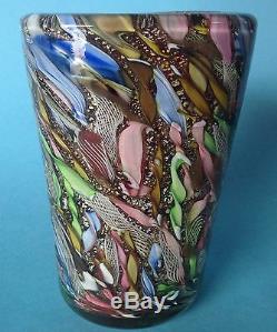 2von4 Art Glass Vase AVEM Murano Glas Aureliano Toso Murano Dino Martens 1955
