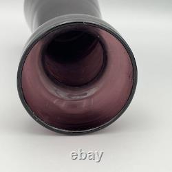 3 mid century modern art glass vase Scandinavian Riihimaki Style purple teal 70s