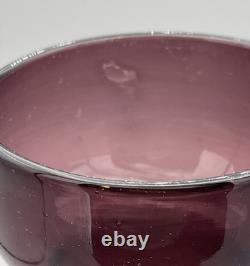 3 mid century modern art glass vase Scandinavian Riihimaki Style purple teal 70s