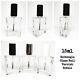 420 X 15ml Empty Rectangle Glass Nail Varnish/polish Nail Art Bottles Black Lid