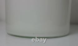 44 cm Art Glass Holmegaard White Cased Gulvvase Gul vase Gulvase 1960