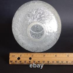 6 Murano Pulegoso Style Art Glass Bud Vase Clear Handblown Bubbly Attr Seguso