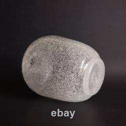 6 Murano Pulegoso Style Art Glass Bud Vase Clear Handblown Bubbly Attr Seguso