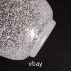 6 Murano Pulegoso Style Art Glass Bud Vase Clear Handblown Bubbly Attr Seguso