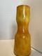 60s Scandinavian Cased Glass Vase, Peacock Pattern, From Elme Glasbruk