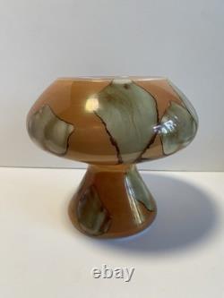 60s Stelvia Italy Empoli Glass Vase Fatto A Mano Range Very Rare