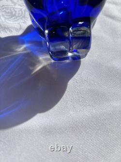 7x Bohemia Glass, Josef Hospodka VGC. Chribska Baskets x7 Glass Art Vintage