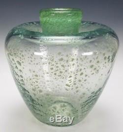 A. D. Copier Unica Leerdam Antique Dutch Art Deco Modernist Glass Vase