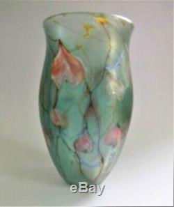 A Signed 1983 Siddy Langley art glass Vase