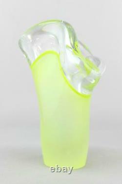 A Vicke Lindstrand Kosta Boda vase Organic form Swedish art glass