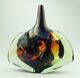 A Good Maltese Mdina Art Glass Fish / Axe Head Vase Signed Dobson C. 1978