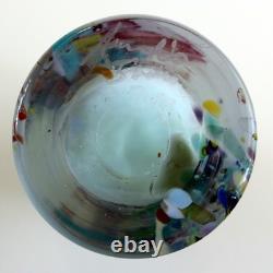 A superb quality vintage art deco design studio art glass splatter Vase C. 20thC