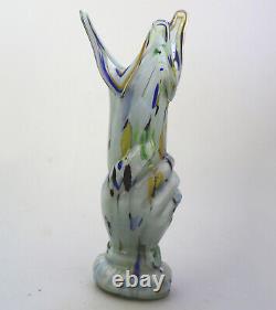 A wonderful antique large end of day glass novelty hand Vase C. 19th/early 20thC