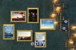 A4 Classic Golden Wooden Glass Certificate Photo Picture Frames Bulk Lot Buy