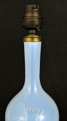 ART DECO SEVRES FRENCH OPALINE GLASS VASE / LAMP c1930's