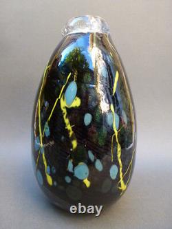 Abstract Art Glass Vase Signed Vinas Spain