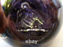 Abstract Art Glass Vase Signed Vinas Spain