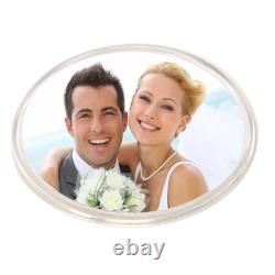 Acrylic Glass Drink Coasters Clear Customizable Image Insert Art Round Square