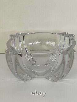 Alfredo Barbini Antique Italian Clear Murano Glass Bowl Old Vintage Modern Vase