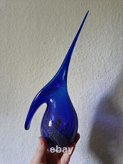 Allan Scharff hummingbird glass design pot / decanter for Holmegaard signed