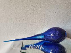 Allan Scharff hummingbird glass design pot / decanter for Holmegaard signed