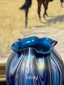 Amazing Vintage 11 Bohemian Art Glass Vase