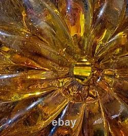 Amber Glass. Hole At Base. Signed On Top. Tiny Glitters Like Inside. Not Known To Me