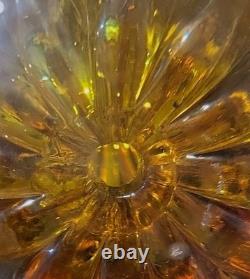 Amber Glass. Hole At Base. Signed On Top. Tiny Glitters Like Inside. Not Known To Me
