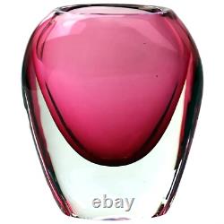 An attractive mid century retro contemporary art glass hand-blown Vase C. 20thC