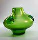 Antique 1905s Loetz Rare Vesuvian Creta Glatt Art Glass Green Vase Tadpoles