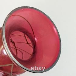 Antique Art Nouveau Austro Bohemian Iridescent Art Glass Vase Schliersee